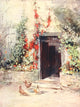 Scottish Gardens 1908 Art Print by Mary G.W. Wilson - Vibrant landscape print