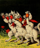 Hunting High & Low Poster Print by Harrison Weir, vintage artwork