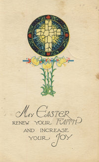1938 May Easter Renew Your Faith Poster Print - Inspirational Art