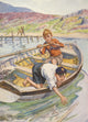 Children in Boat Poster Print - A Fine Book for Children