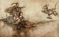 Peter Pan in Kensington Gardens (1912) Wallflower Juice Poster Print by A. Rackham