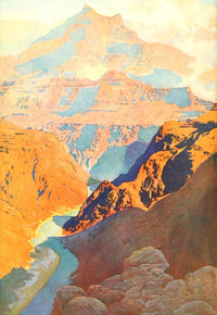 Romantic America 1913 The Grand Canyon Poster Print showcasing stunning landscapes.