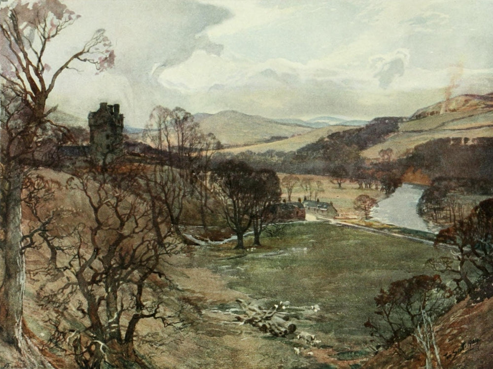 Royal Scottish Academy 1907 Oakwood Tower Poster Print by Thomas Scott