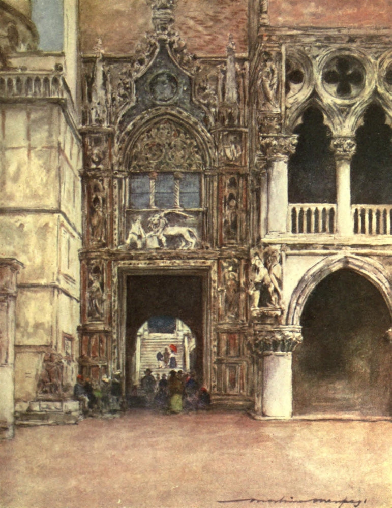 Venice 1912 Porta Della Carta Poster Print by Mortimer Menpes