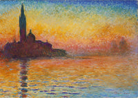 San Giorgio Maggiore by Twilight 1912 Poster Print by Claude Monet