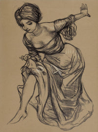 Study 1902 Poster Print by Leo Putz showcasing early 20th-century artistry.