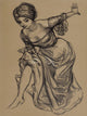 Study 1902 Poster Print by Leo Putz showcasing early 20th-century artistry.