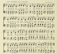 No Myrrh of Araby Christmas in Song 1891 Poster Print showcasing festive artwork.