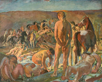 Amazons Deutsche Kunst und Dekoration 38 Poster Print by Albert Weisgerber, showcasing early 20th-century German art.