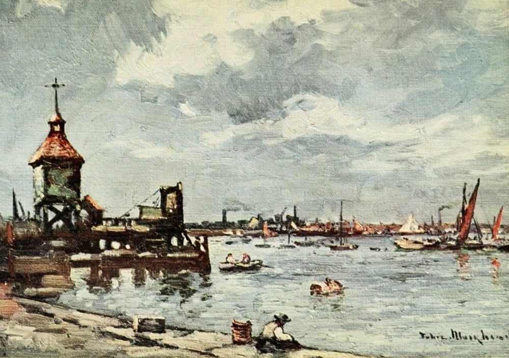 The River of London 1912 Art Print by John Muirhead