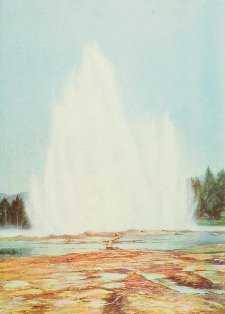Great Fountain Geyser Poster Print from Yellowstone Park