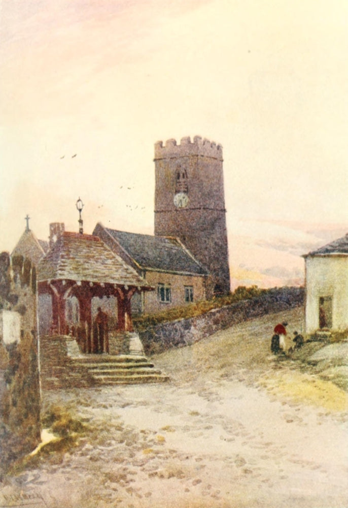 Devon 1913 Morthoe Poster Print by Frederick J. Widgery, beautiful landscape art.