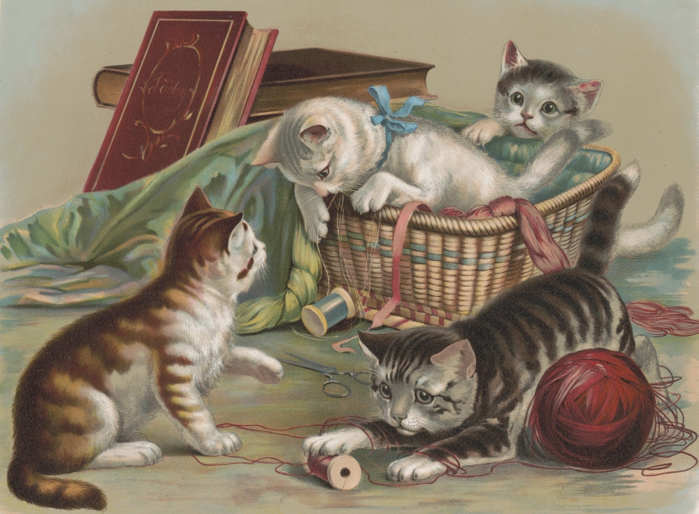 Colorful Chromolithograph Poster Print from 1898, full of fun.