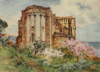 Sicily 1911 Cathedral Cefalu Poster Print by Alberto Pisa