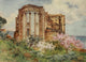 Sicily 1911 Cathedral Cefalu Poster Print by Alberto Pisa