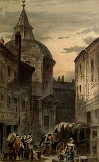 Old London Warwick Lane Newgate St Poster Print by Waldo Sergeant