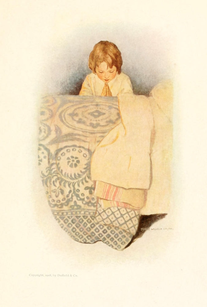 Dream Blocks 1908 A Prayer Poster Print by Jessie Willcox Smith