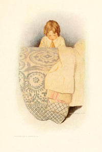 Dream Blocks 1908 A Prayer Poster Print by Jessie Willcox Smith