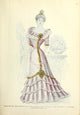 The Delineator 1899 Lilac Dress Poster Print showcasing vintage fashion.