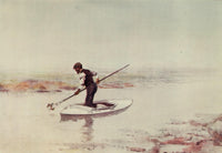Norfolk Broads Eel-Picking Poster Print by Frank Southgate
