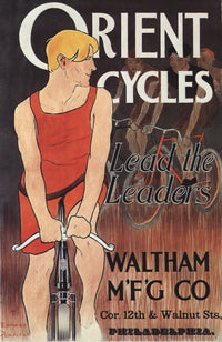 Orient Cycles 1895 Poster Print by Edward Penfield, vintage cycling artwork.