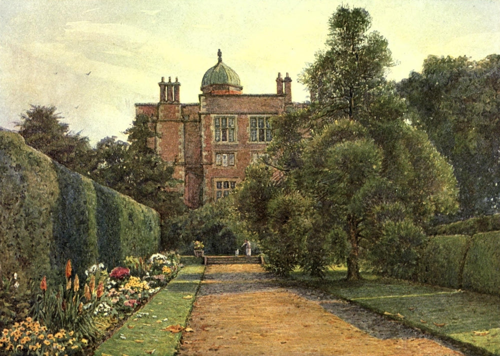 Doddington Hall Poster Print from Art in England 1908 by Ernest A. Rowe