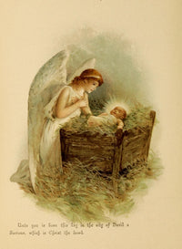Phillips Brooks's Poems 1890 Angel & Jesus Poster Print