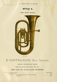 E-flat Contra Bass 2 Poster Print from Catalogue C. Bruno & Son (c. 1890)