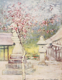 Japan 1901 Peach-Blossom Poster Print by Mortimer Menpes