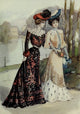 Latest Paris Fashions 1877 Robes for Monte Carlo Poster Print