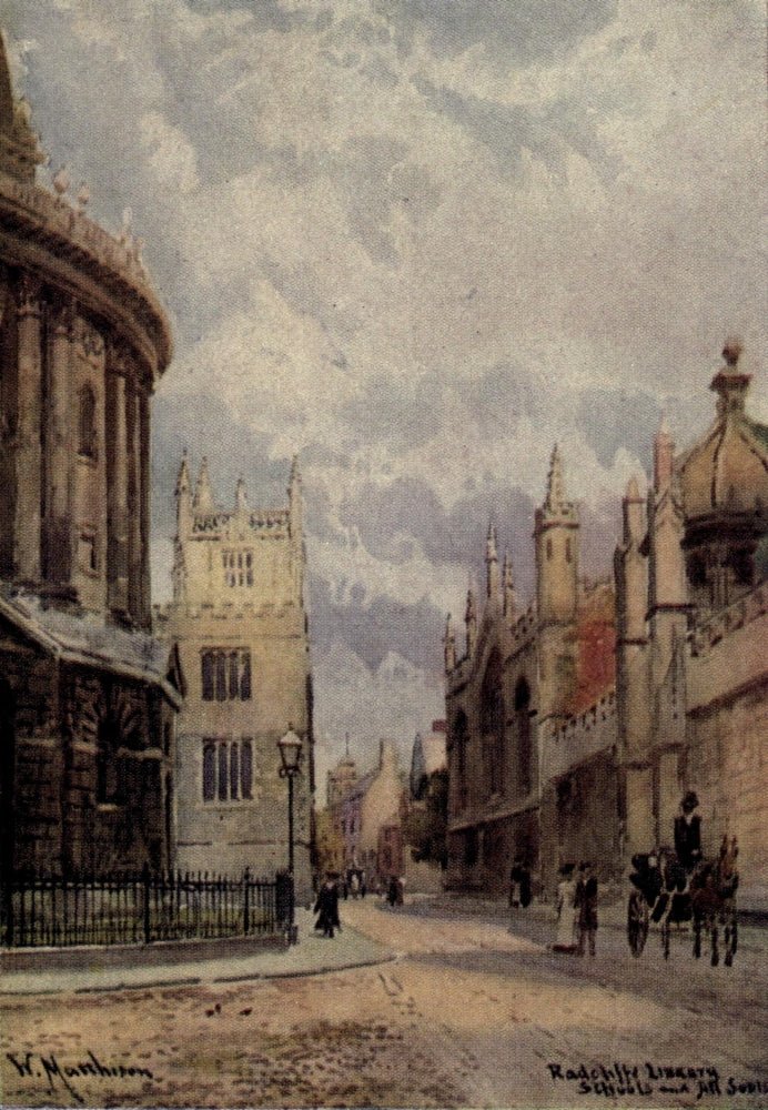 Oxford 1905 Radcliffe Library Poster Print by William Matthison