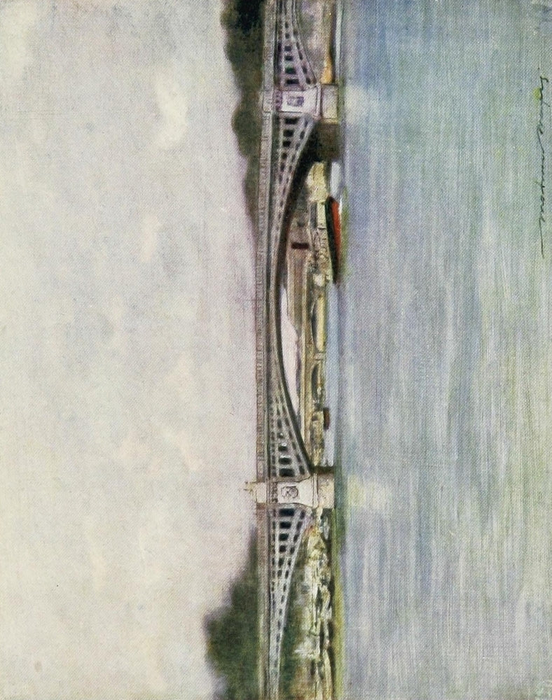 Paris 1909 Pont de Solferiens Poster Print by Mortimer Menpes