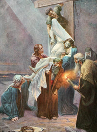 Taking Christ from the Cross Poster Print - Christian Art