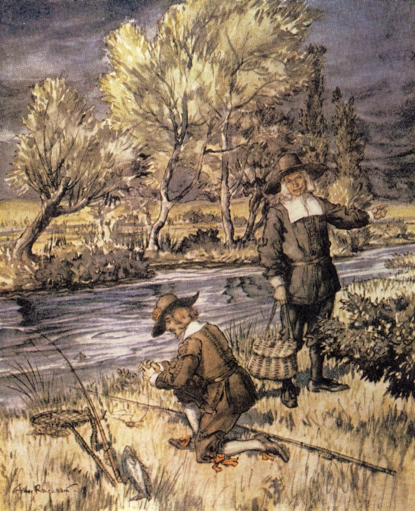 Compleat Angler 1931 Bait Your Hook Again Poster Print by A. Rackham