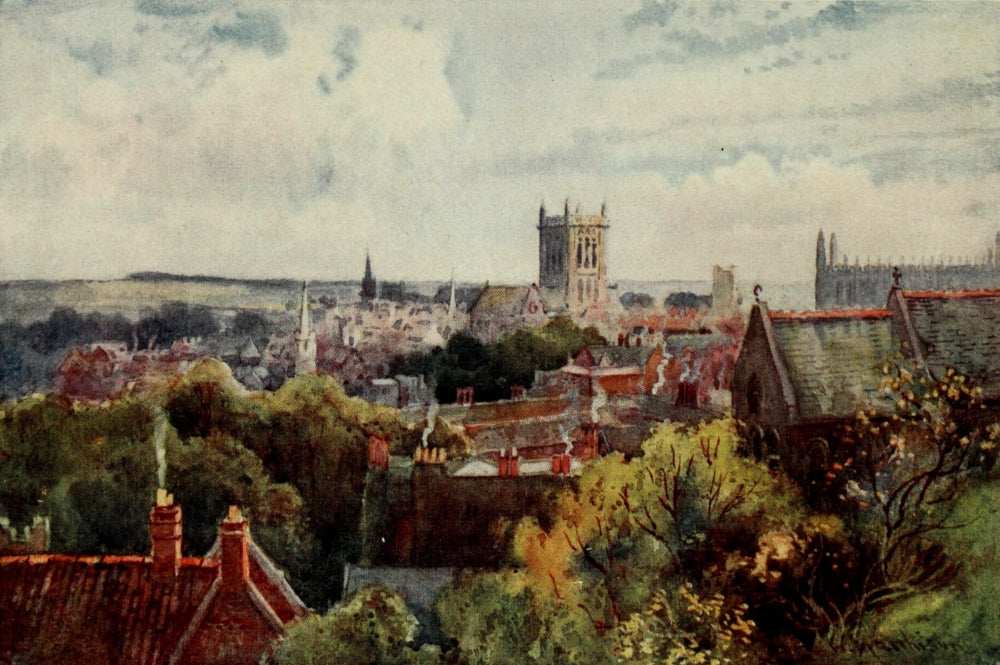 Cambridge 1907 Poster Print from Castle St by William Matthison