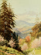 California 1914 Santa Cruz Mountain Coast Range Poster Print by H. Sutton Palmer