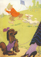The Children's Book Dogs Love Kites Poster Print featuring playful dogs and kites.
