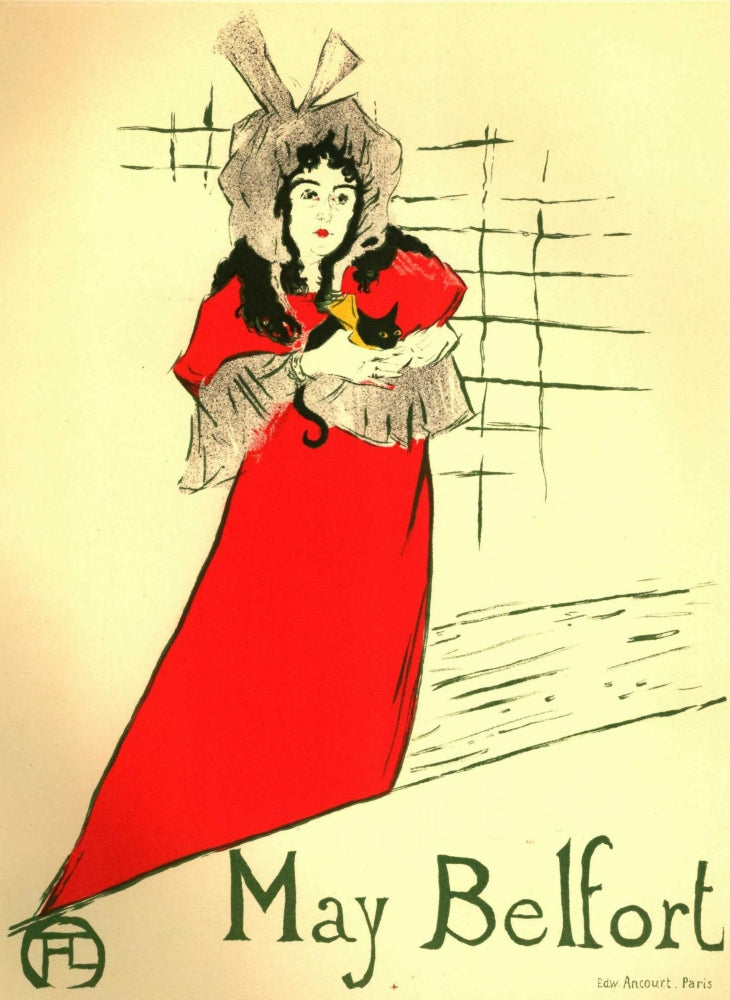 May Belfort Poster Print by Henri de Toulouse-Lautrec
