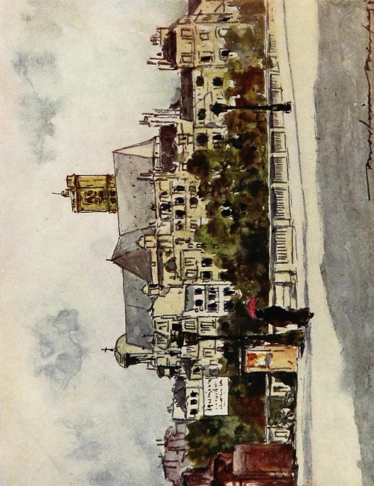 Paris 1909 Au bord de la Seine Poster Print by Mortimer Menpes.