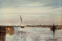 Norfolk Broads 1906 Heigham Sounds Poster Print by Frank Southgate