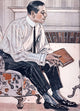 1911 Advert for Cluett Shirts Poster Print featuring vintage design.