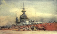 More Sea-fights of the Great War 1919 - Princess Royal in Dry Dock Poster Print by William Wyllie