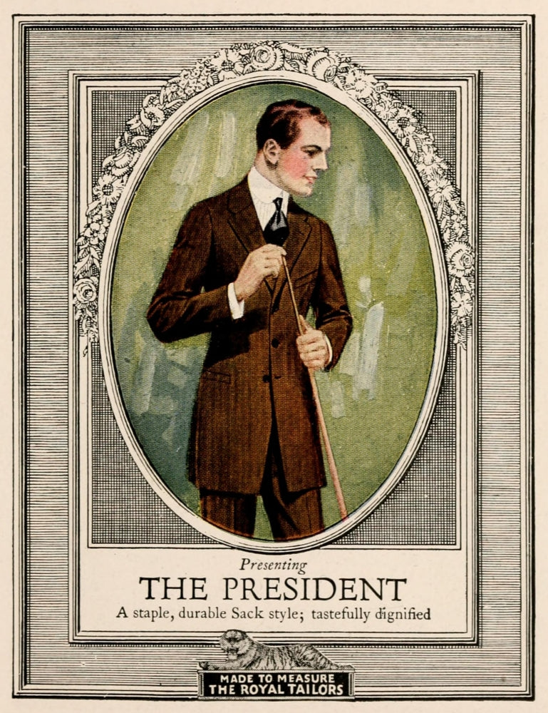 The Royal Tailor's Junior Sample Book 1916 Poster Print featuring vintage design.