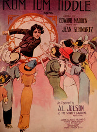 Rum Tum Tiddle Sheet Music Cover Poster Print by William Starmer