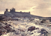 Romance of Northumberland 1907 Dunstanburgh Castle Poster Print