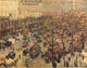 Boulevard des Italiens, Morning, Sunlight Poster Print by Camille Pissarro