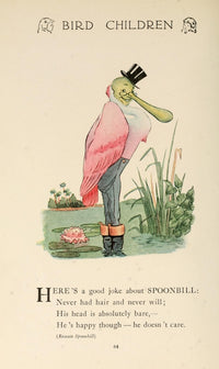 Bird Children 1912 Spoonbill Poster Print by M.T. Ross