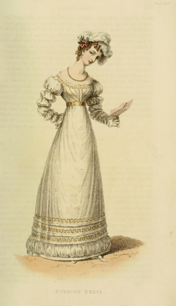 Evening Dress 2 Poster Print showcasing an elegant evening gown.