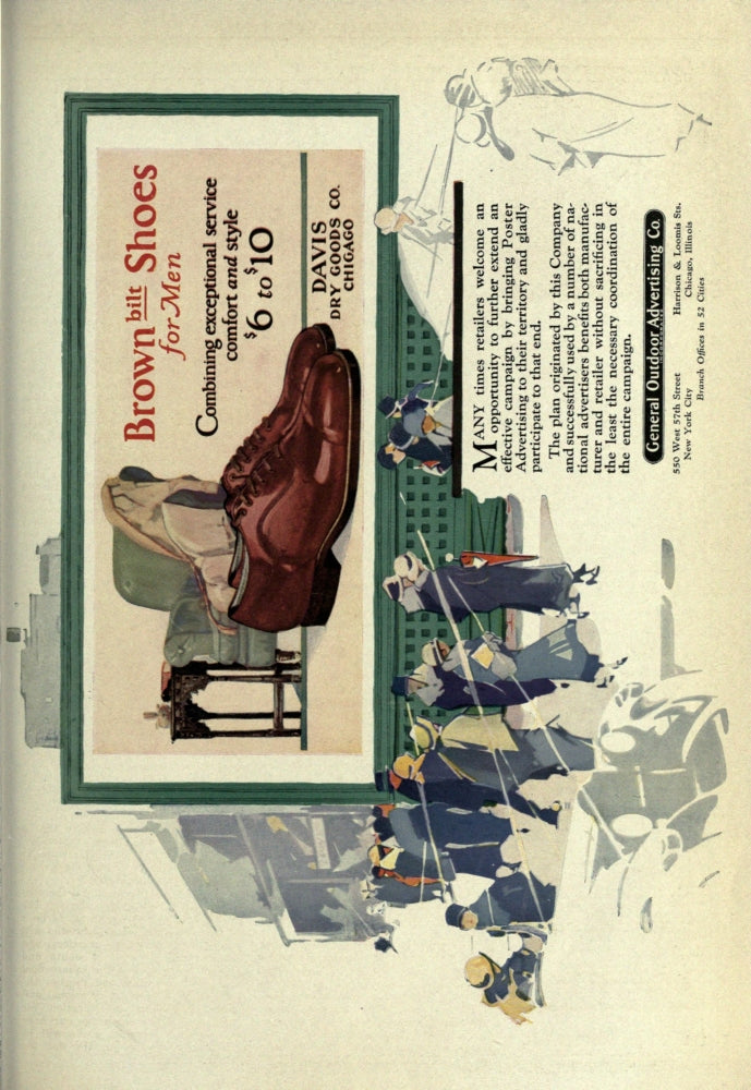 Advertising & Selling Magazine 1920 Brown Bilt Shoes Poster Print