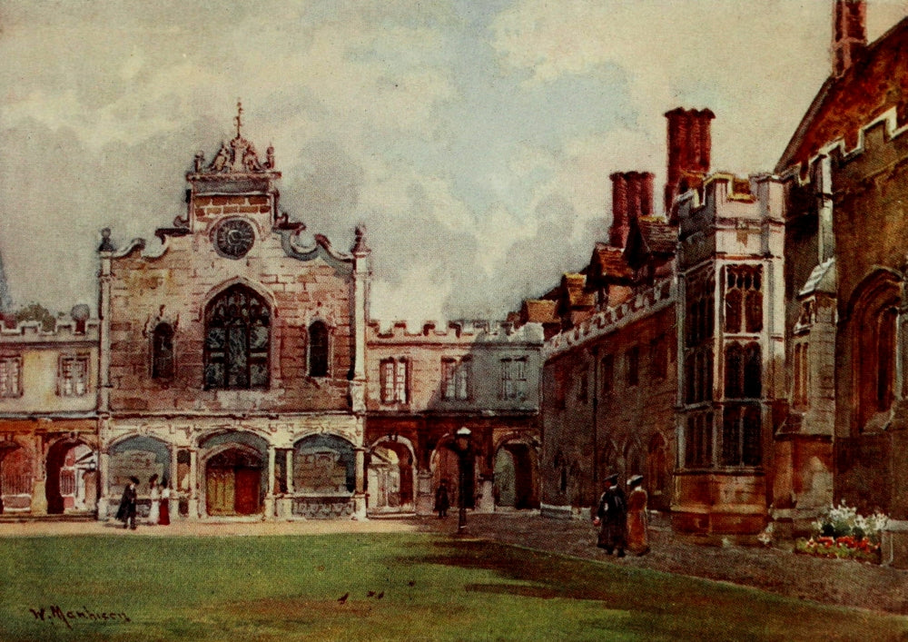 Cambridge 1907 Peterhouse First Court Poster Print by William Matthison